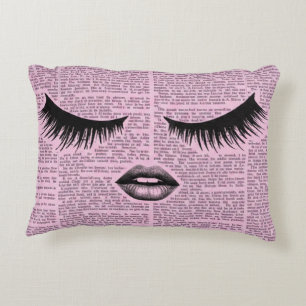 Pink Beauty Accent Pillow   Feminine Aesthetic 