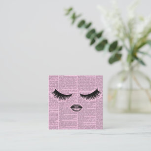 Pink Beauty Flat Loyalty Card   Feminine Aesthetic