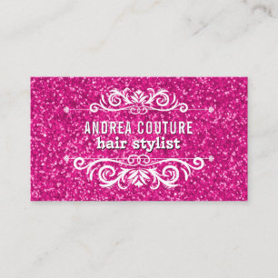 Pink Beauty Salon Appointment Hair Stylist Card