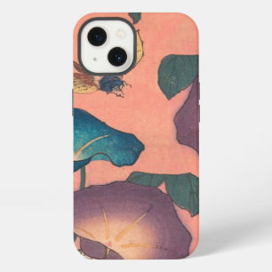 Pink Bee Flower Classic Hokusai Art iPhone 13 Case
