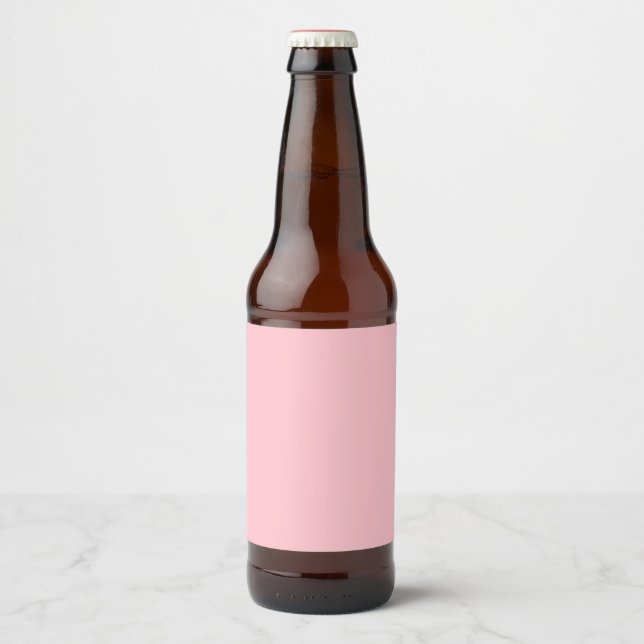 Pink Beer Bottle Label (Front)