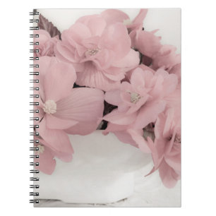 Pink Begonias Spiral Notebook