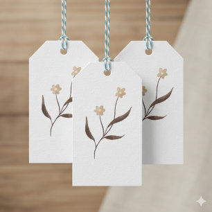 Pink Beige Aesthetic Thank You Tags
