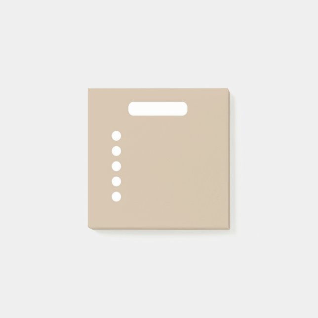 Pink Beige To-Do List  Post-it Notes (Front)