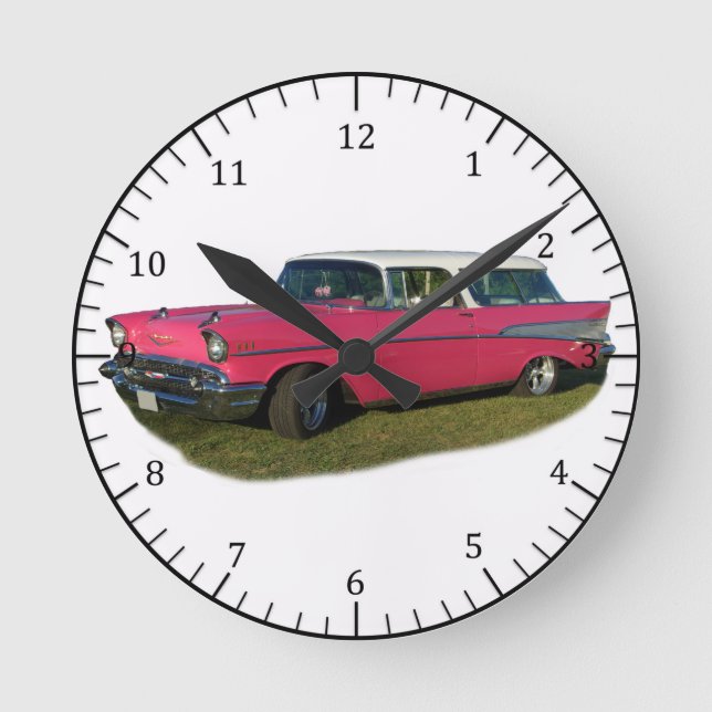 pink Bel Air clock (Front)