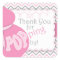 Pink Belly Bump Baby Shower Favour Stickers