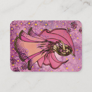 Pink Belly Dancer Business Card