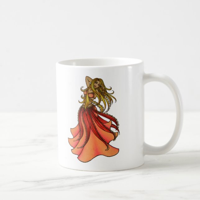 Pink Belly Dancer Coffee Mug (Right)