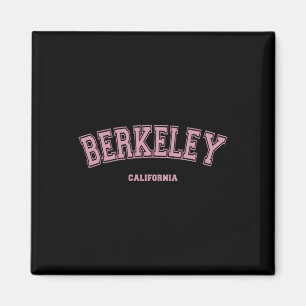 Pink Berkeley California Ca Varsity Style On Berke Magnet