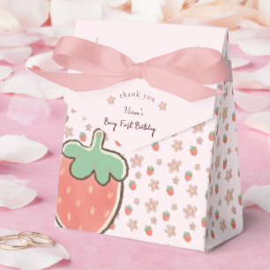 Pink Berry Sweet Girl Baby Shower Favour Box