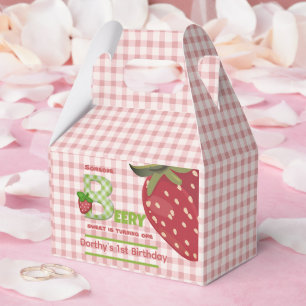 Pink Berry Sweet Strawberry Favour Box