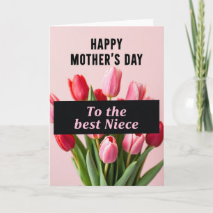 Pink Best Niece Day Card