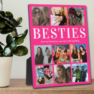 Pink Besties Gift   Best Friend Plaque