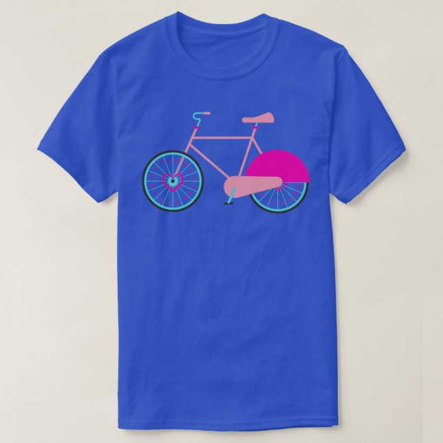 Pink Bicycle (4)  T-Shirt (Design Front)