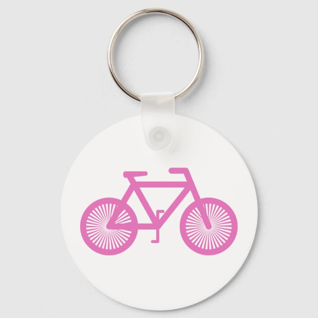 Pink Bicycle Key Ring (Front)