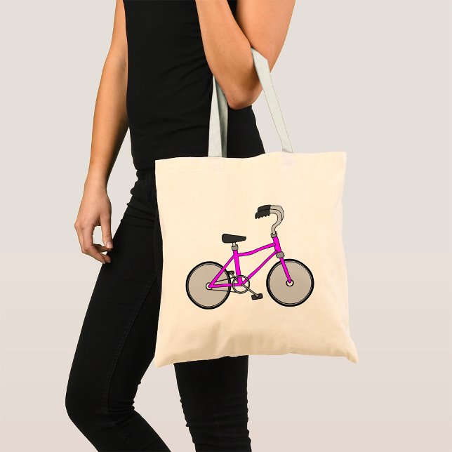 Pink Bicycle Tote Bag (Creator Uploaded)