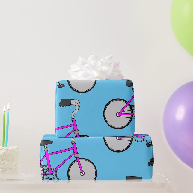Pink Bicycle Wrapping Paper (Creator Uploaded)