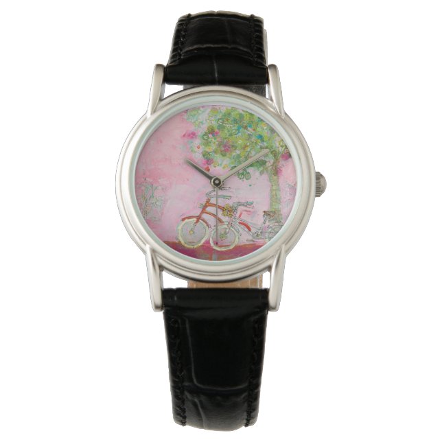 Pink Bicycles Watch (Front)