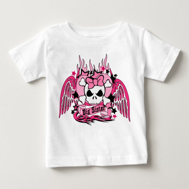 Pink big sister baby T-Shirt (Front)