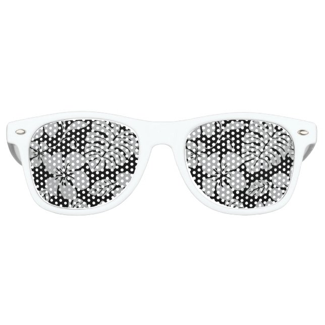 PINK BIKINI (BLACK/GRAY) RETRO SUNGLASSES (Front)