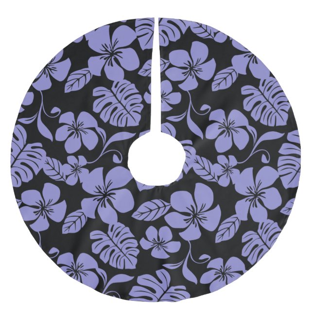 PINK BIKINI (BLACK//LAVENDER) BRUSHED POLYESTER TREE SKIRT (Front)
