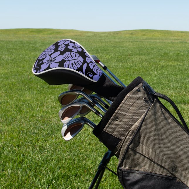 PINK BIKINI (BLACK/LAVENDER) GOLF HEAD COVER (In Situ)