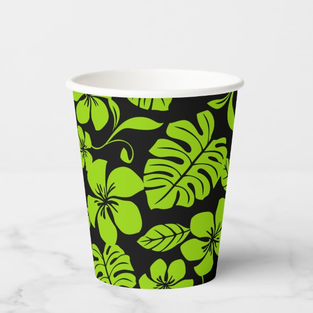 PINK BIKINI (BLACK/LIME) PAPER CUPS (Front)
