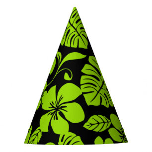 PINK BIKINI (BLACK/LIME) PARTY HAT