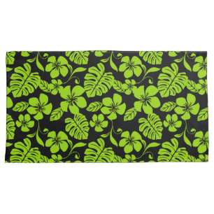 PINK BIKINI (BLACK/LIME) PILLOWCASE