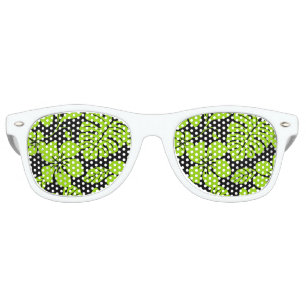 PINK BIKINI (BLACK/LIME) RETRO SUNGLASSES