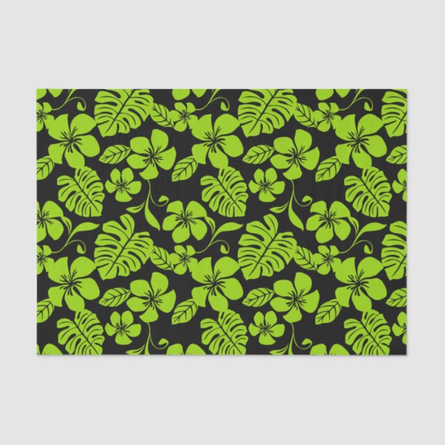 PINK BIKINI (BLACK/LIME) TISSUE PAPER (Front)