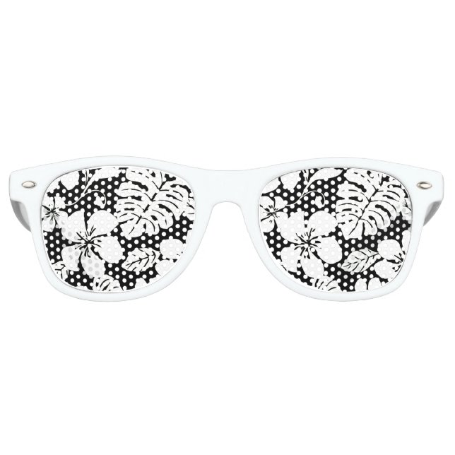 PINK BIKINI (BLACK) RETRO SUNGLASSES (Front)