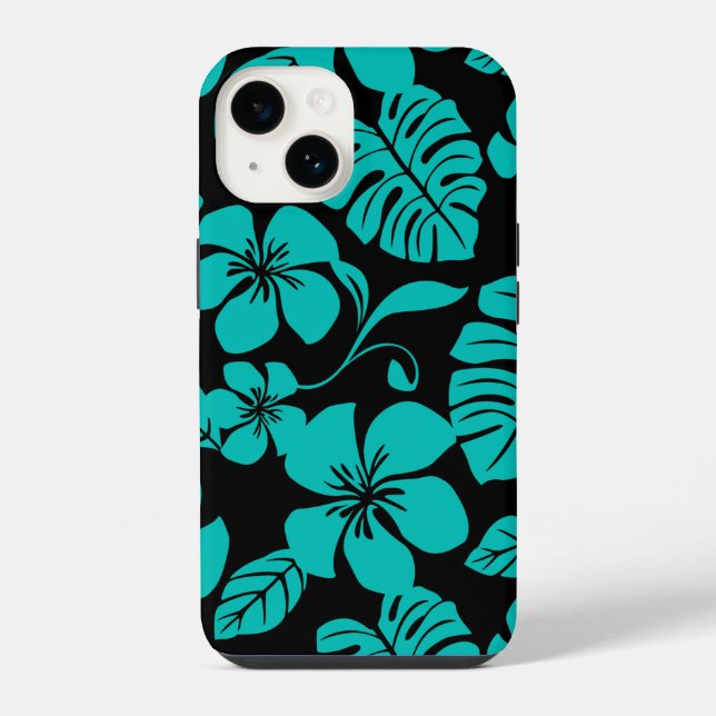PINK BIKINI (BLACK/TEAL) iPhone CASE (Back)