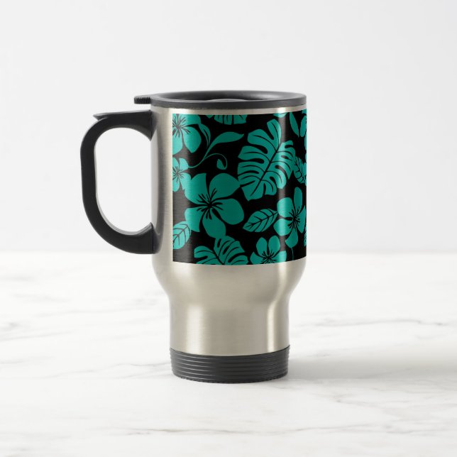 PINK BIKINI (BLACK/TEAL) TRAVEL MUG (Left)