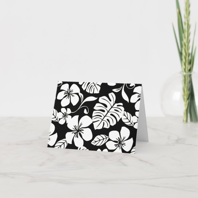 PINK BIKINI (BLACK/WHITE) Folded Thank You Card (Front)