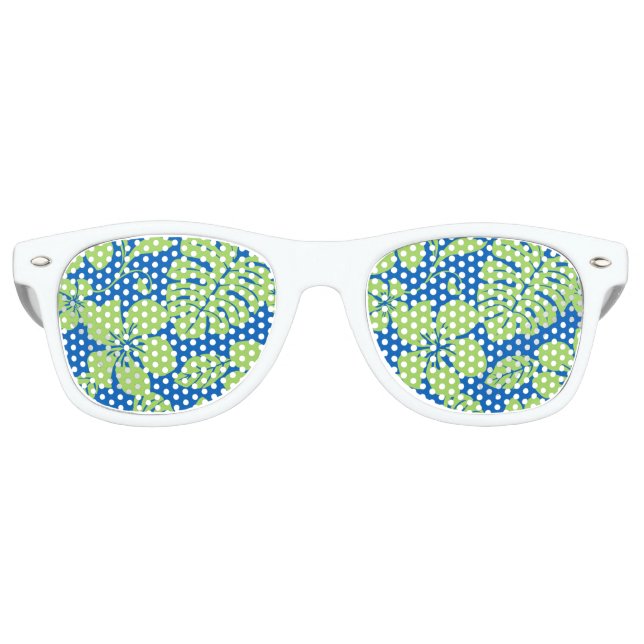 PINK BIKINI (BLUE/GREEN) RETRO SUNGLASSES (Front)