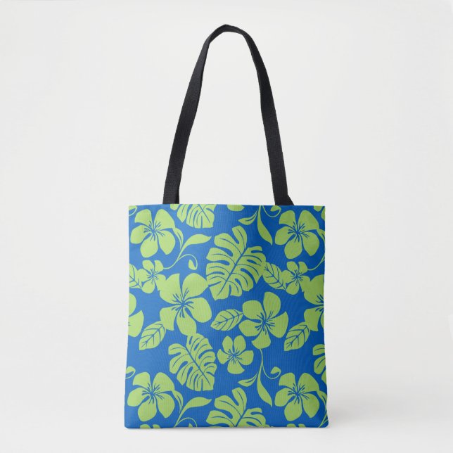 PINK BIKINI (BLUE/GREEN) TOTE BAG (Front)