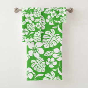 PINK BIKINI (GRASS GREEN) BATH TOWEL SET