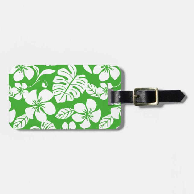 PINK BIKINI (GRASS GREEN) LUGGAGE TAG (Front Horizontal)
