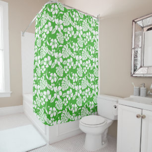 PINK BIKINI (GRASS GREEN) SHOWER CURTAIN
