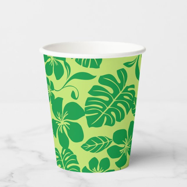 PINK BIKINI (GREEN x 2) Paper Cups (Front)