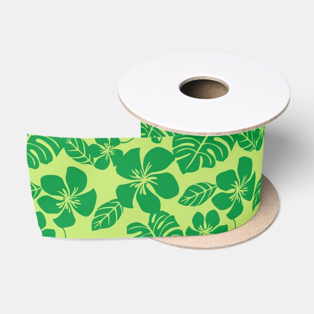 PINK BIKINI (GREEN x 2) Satin Ribbon (Spool)