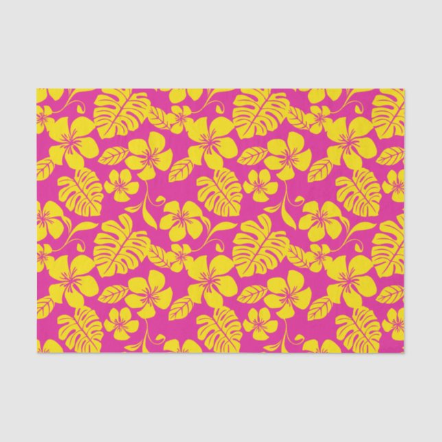 PINK BIKINI (HOT PINK/YELLOW) TISSUE PAPER (Front)