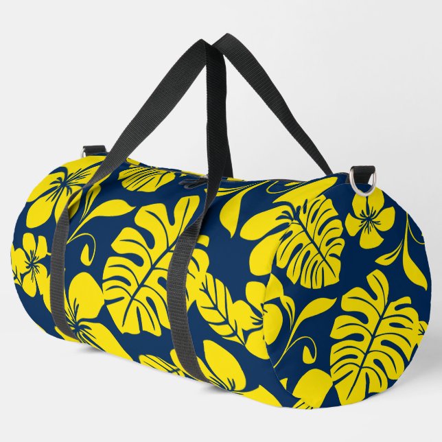 PINK BIKINI PATTERN IN BLUE/YELLOW DUFFLE BAG (Left Corner)