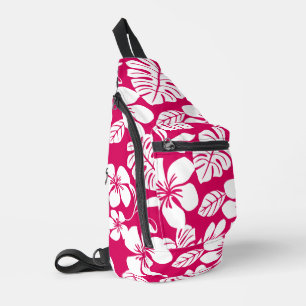 PINK BIKINI PATTERN IN STRAWBERRY RED SLING BAG