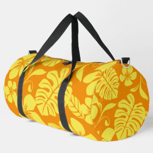 PINK BIKINI PATTERN IN TANGERINE/YELLOW DUFFLE BAG