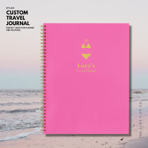 Pink Bikini Personalized Travel Notebook Planner