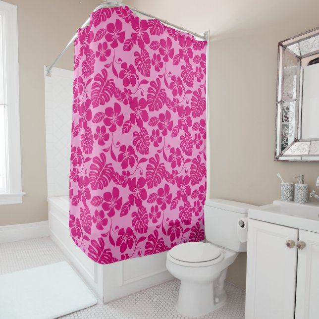 PINK BIKINI (PINKS) SHOWER CURTAIN (In Situ)