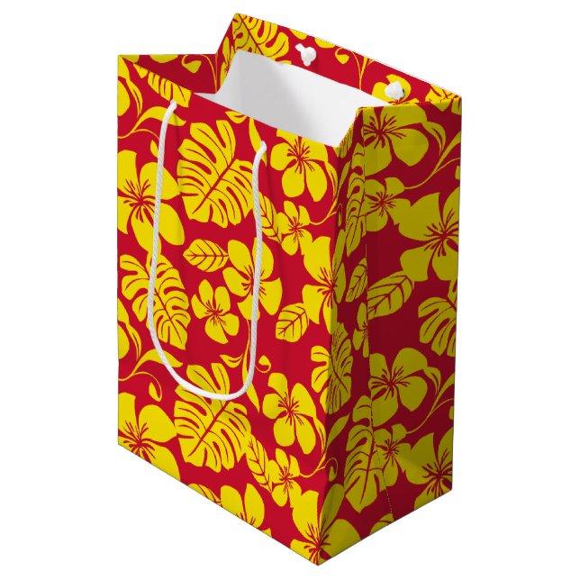 PINK BIKINI (RED/GOLD) MEDIUM GIFT BAG (Front Angled)