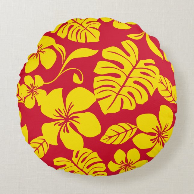 PINK BIKINI (RED/GOLD) ROUND CUSHION (Front)